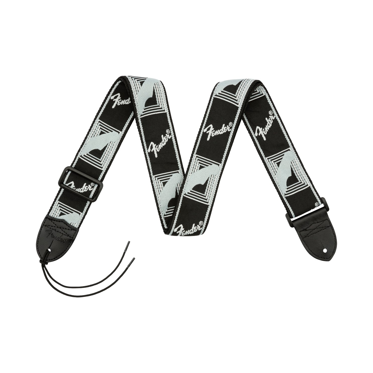 Monogrammed Strap Black/Light Grey/Dark Grey 2"