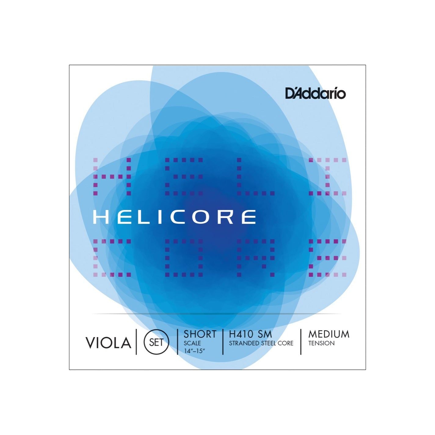 D'Addario - H410 SM Helicore viola set. Short/Medium - Musik Utan Gränser 