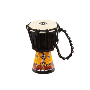 African Mini Rope Djembe HDJ7-XXS. 8'' African Mini Rope Gecko Serpent Series