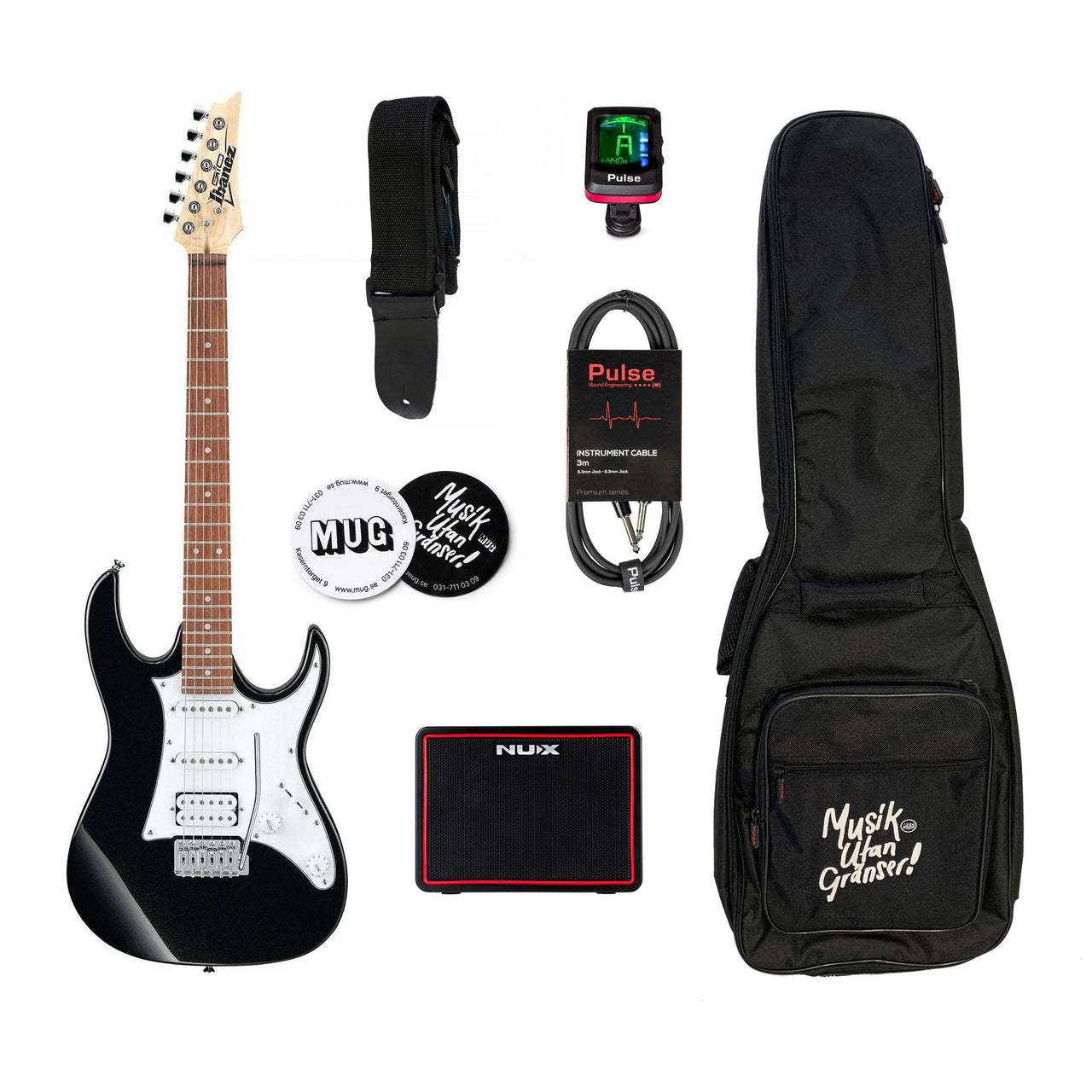 Elgitarrpaket Ibanez GRX40-BKN