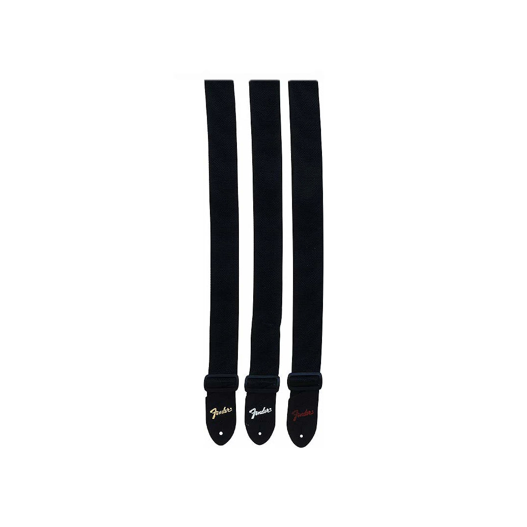 Fender - Logo Strap Black Polyester - Musik Utan Gränser 