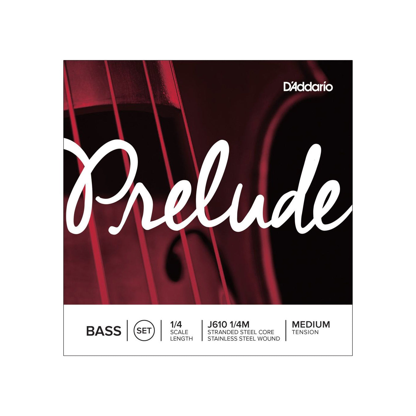 D'Addario - J610 1/4M Set 1/4 Medium Tension kontrabas - Musik Utan Gränser 