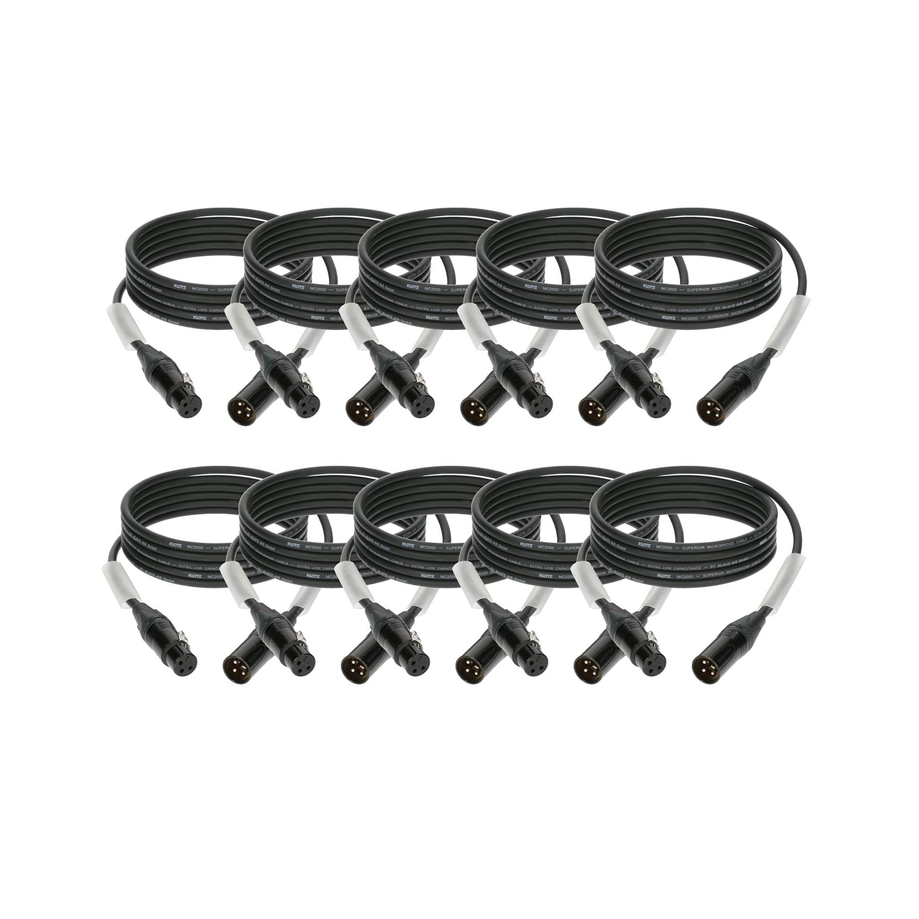 M2 Superior mic cable Neutrik XLR/XLR 10-pack