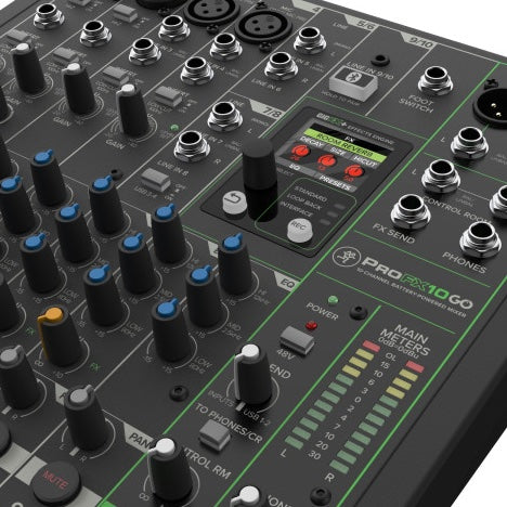 Mackie ProFX10 GO 10-kanals batteridriven analogmixer – bild 9