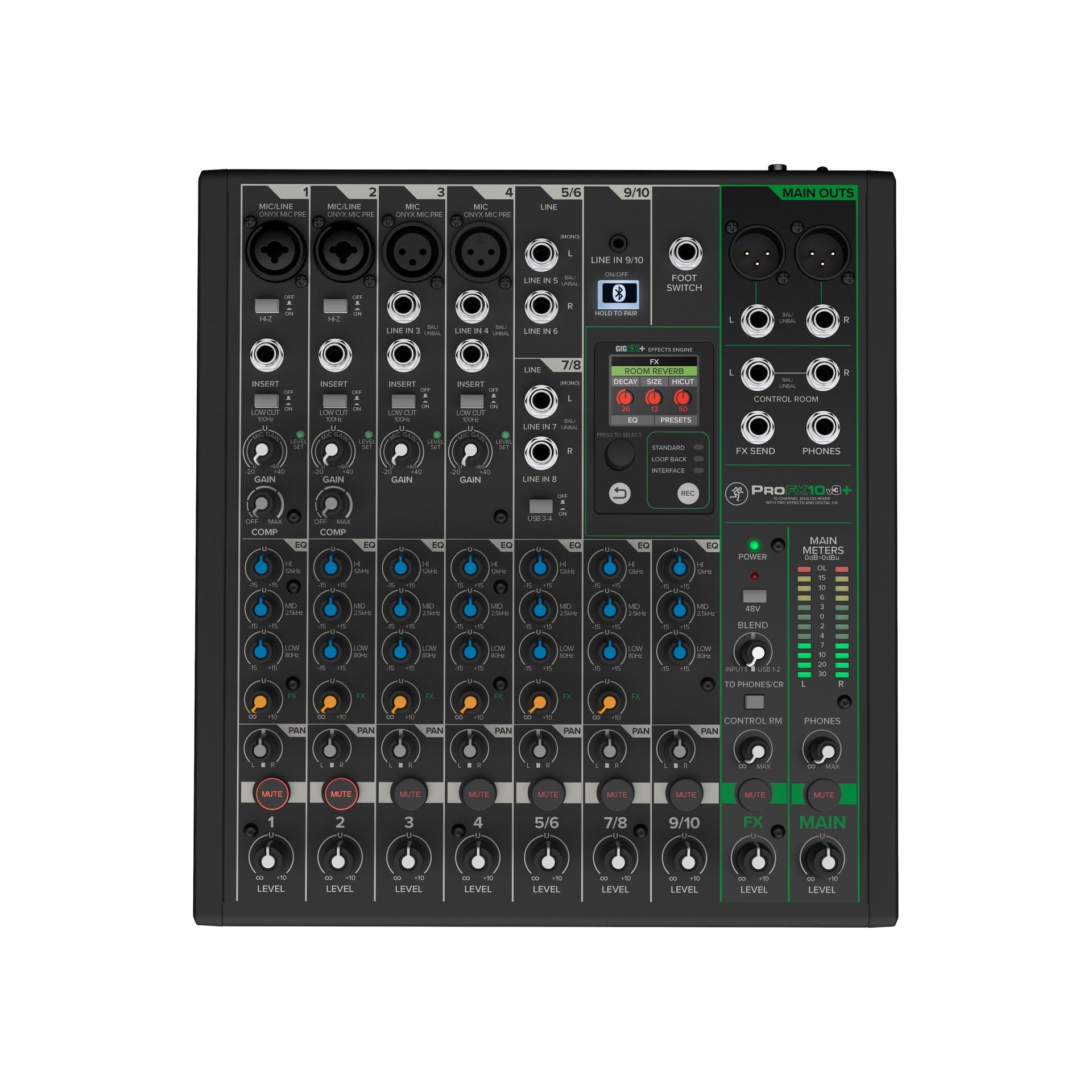 ProFX10v3+ 10-Channel Analog Mixer