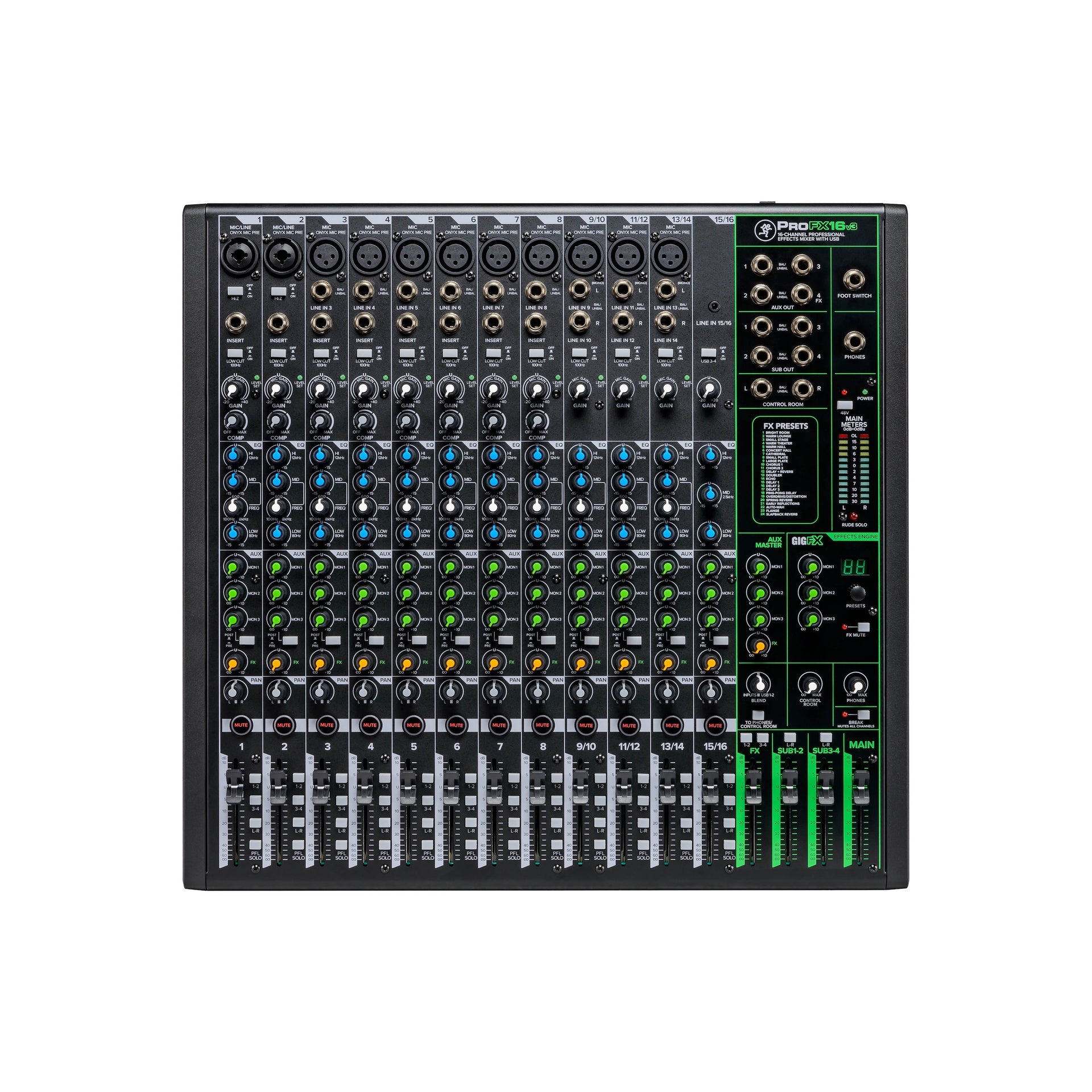 ProFX16v3 16-kanals mixer