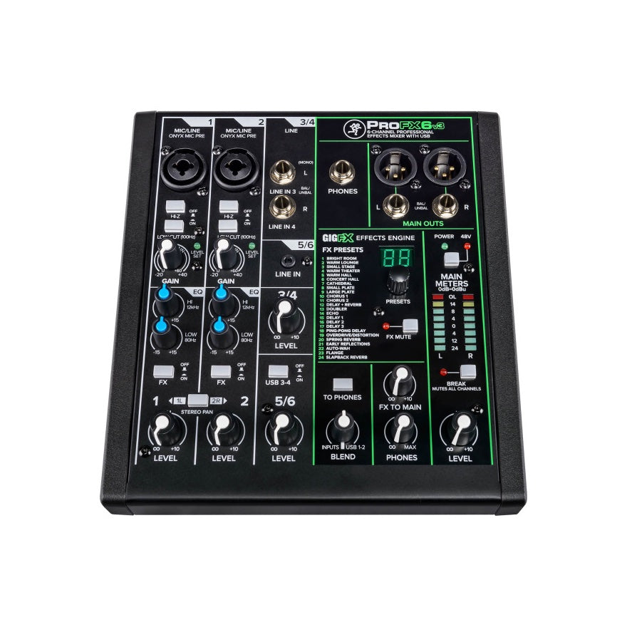 Mackie ProFX6v3 6-kanals analogmixer med USB – bild 3