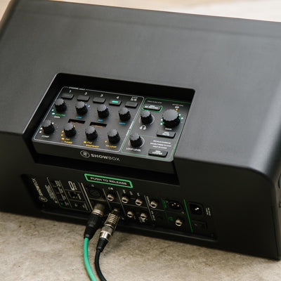 ShowBox batteridriven högtalare med mixerkontroll