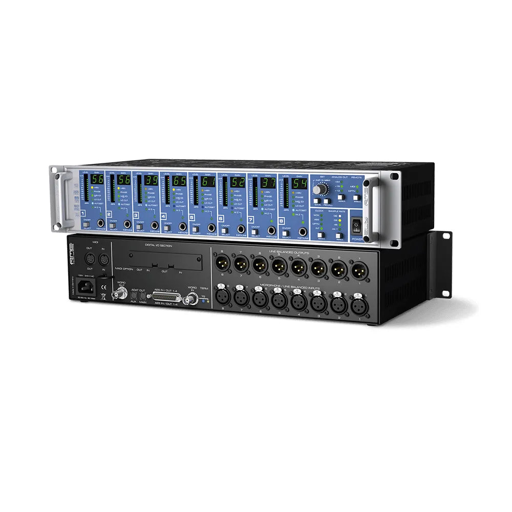 RME - Micstasy 8-Channel, 192 kHz Mic/Line/Instrument Pre AD Converter - Musik Utan Gränser 