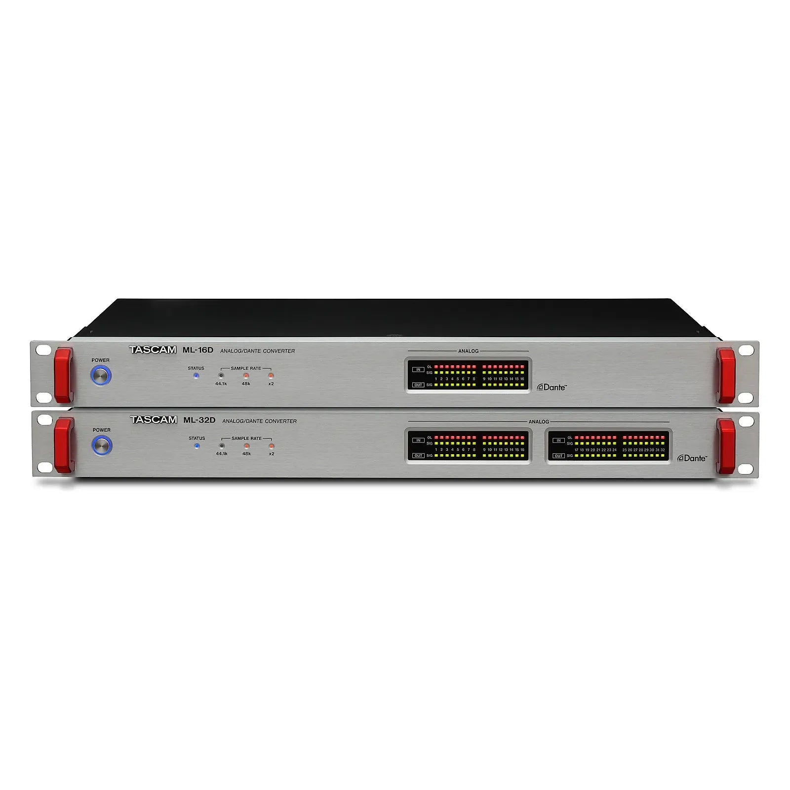 Musik Utan Gränser - ML-16D 16-Channel Analog Line in-out DANTE Converter - Musik Utan Gränser 