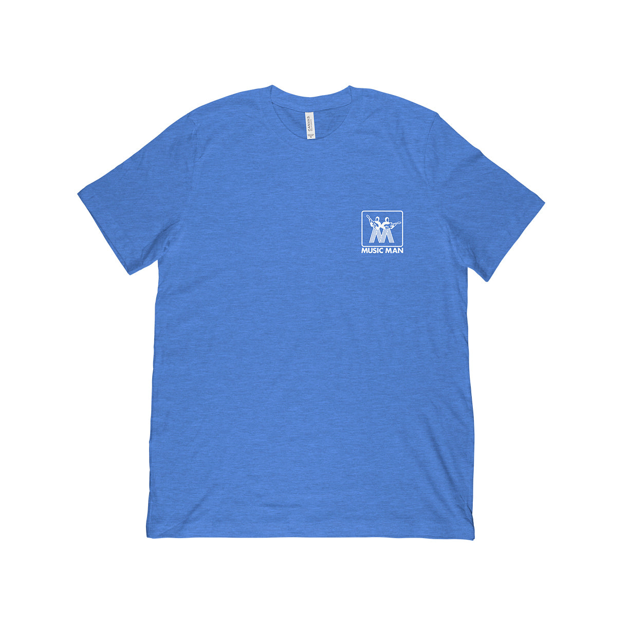 Ernie Ball Music Man - Vintage Music Man Logo Blue T-Shirt - Musik Utan Gränser 