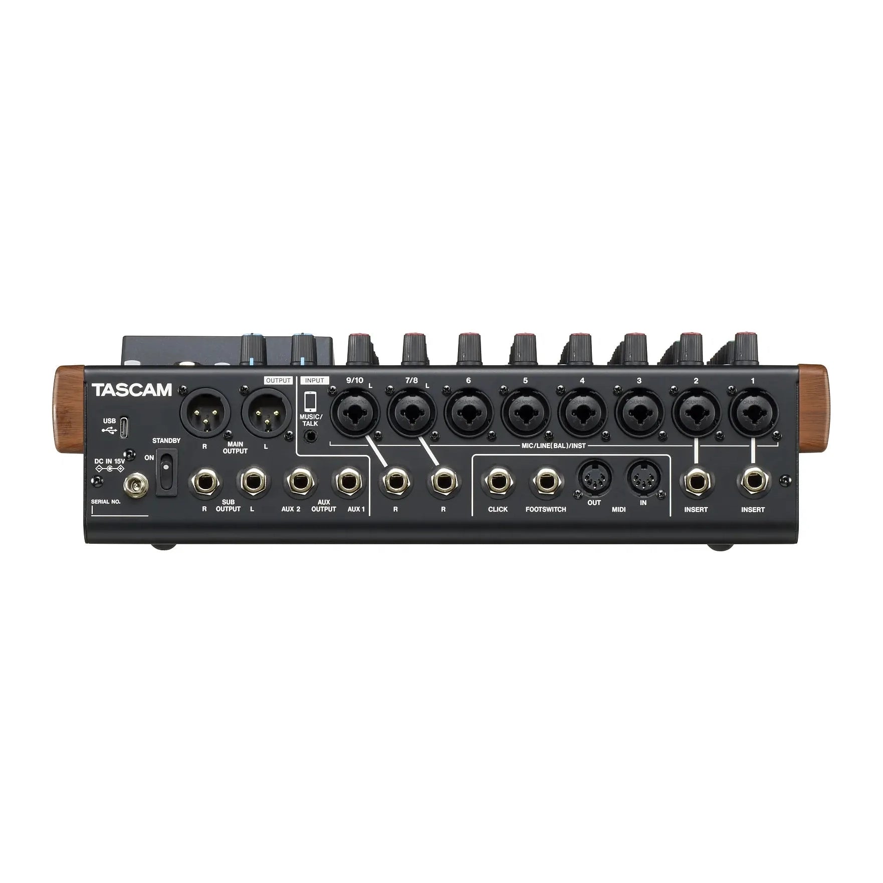 Tascam - Model 12 10-Ch Analogue Mixer with 12-Track Digital Recorder - Musik Utan Gränser 