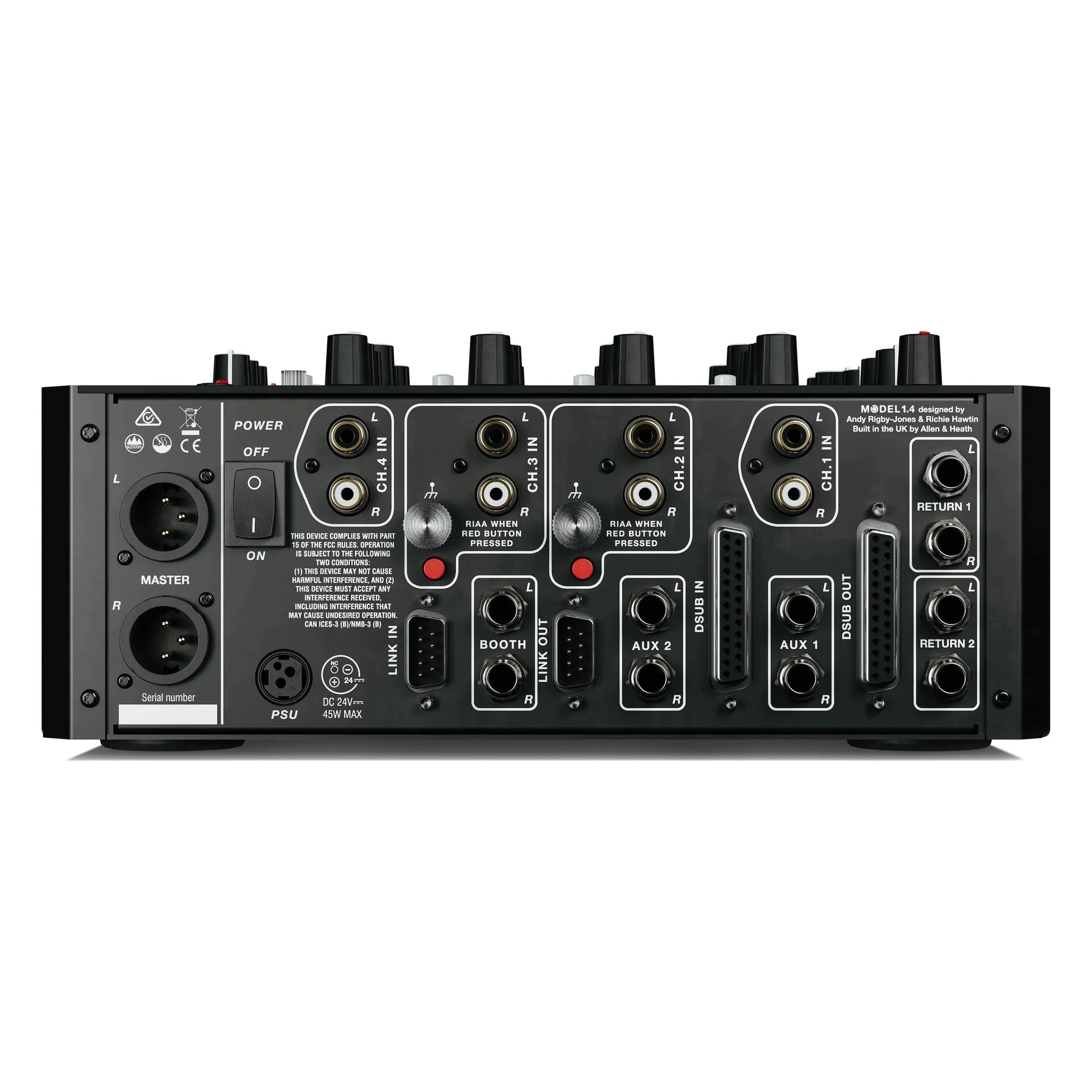 Model 1.4 4ch Analog DJ Mixer