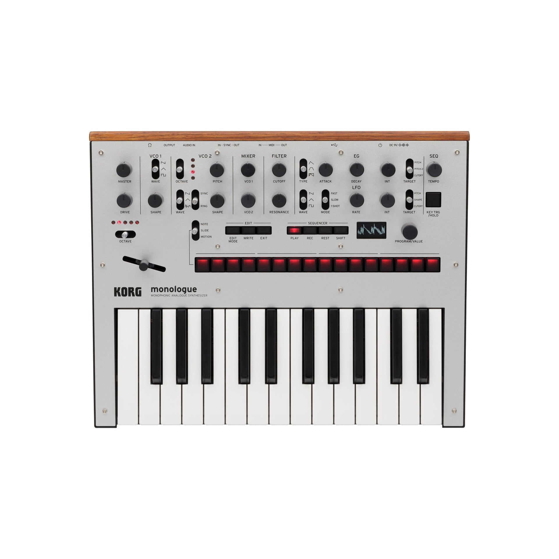 Korg - Monologue Analog Synthesizer Silver Finish - Musik Utan Gränser 