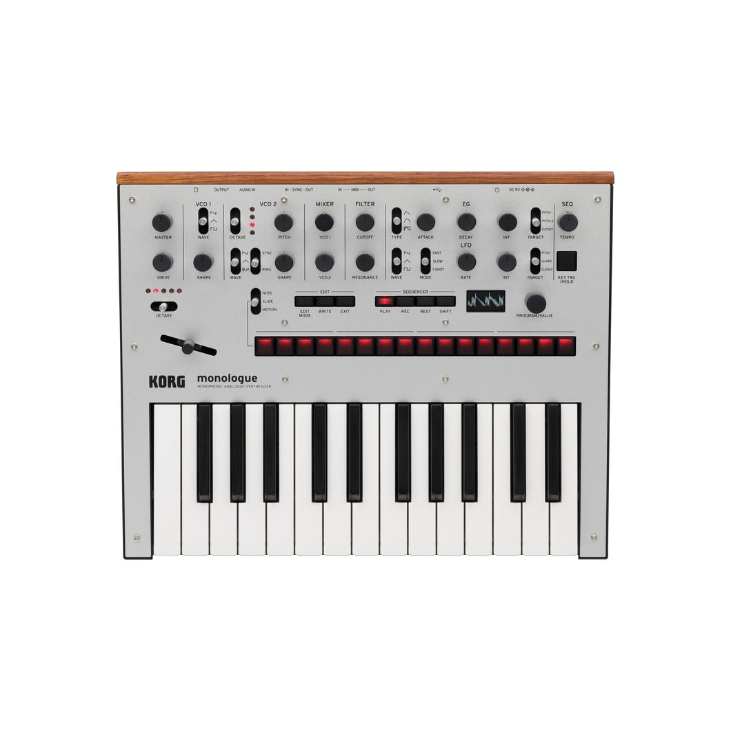 Monologue Analog Synthesizer Silver Finish