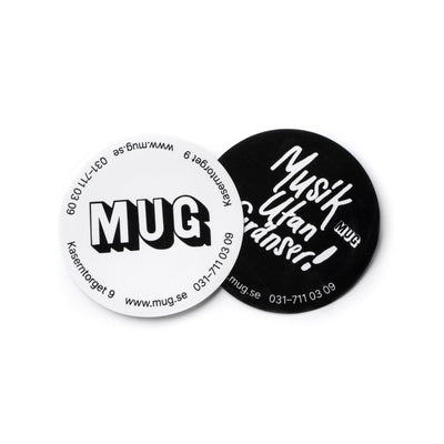 Musik Utan Gränser - MUG-stickers 2-pack - Musik Utan Gränser 