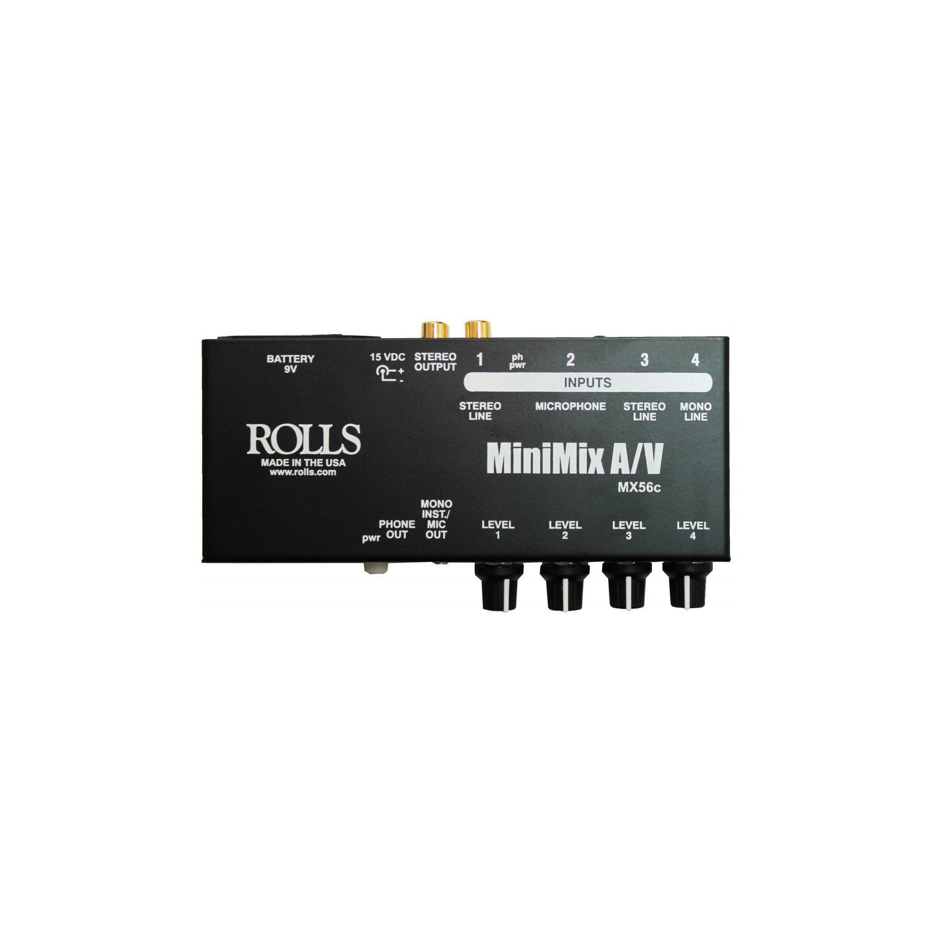 Rolls - MX56c MiniMix A/V Mixer - Musik Utan Gränser 