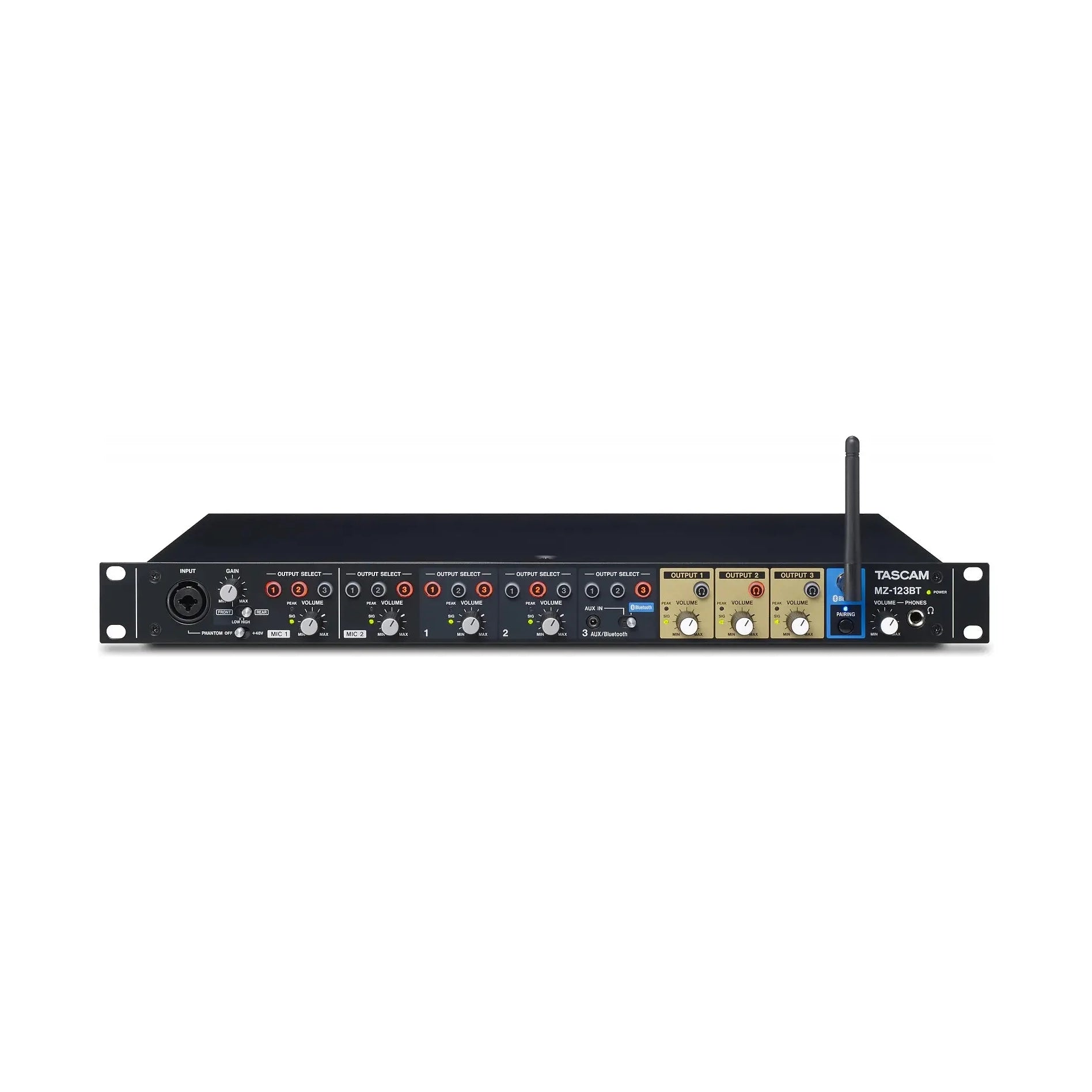 MZ-123BT Compact Multi-Zone Audio Mixer med Bluetooth