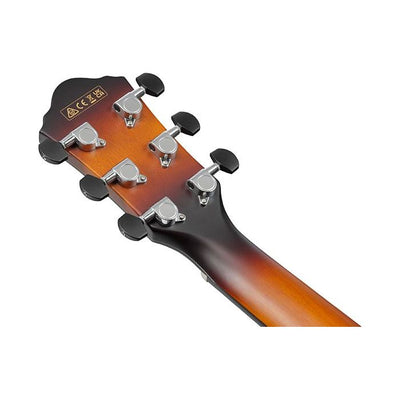 Ibanez - AEWC400-AMS Amber Sunburst High Gloss Western med mik - Musik Utan Gränser 