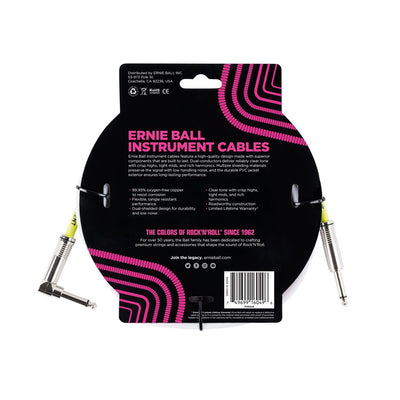 EB-6049 instrument cable 3m WHITE straight/angled