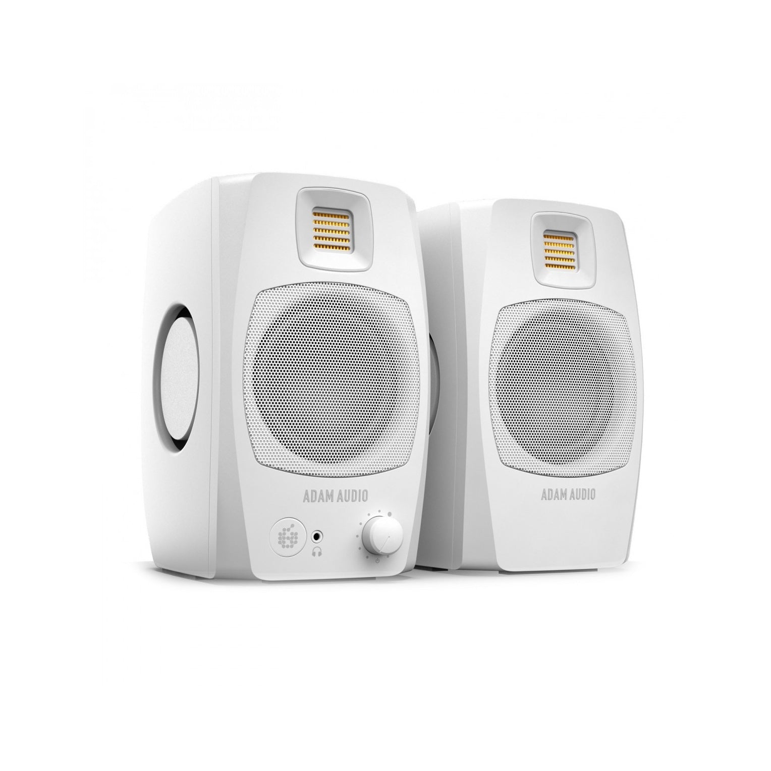 D3V White Active Desktop Monitoring System, 3,5 inch Woofer