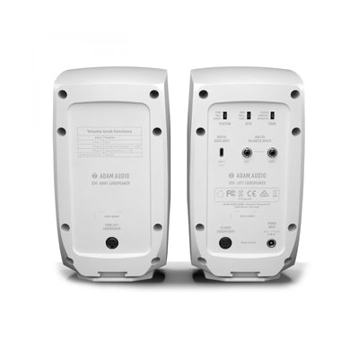 D3V White Active Desktop Monitoring System, 3,5 inch Woofer