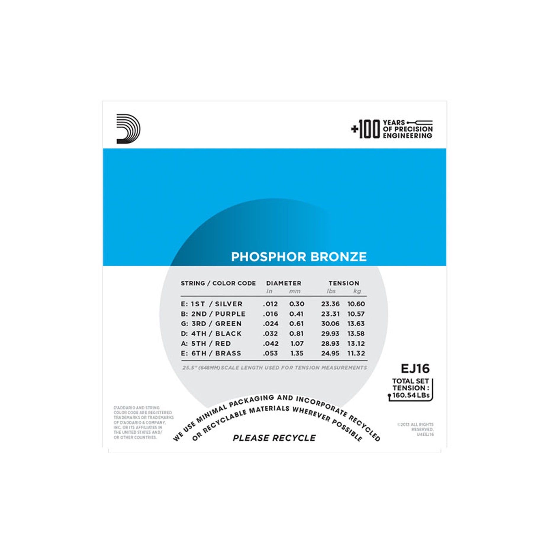 EJ16 12-53 Phosphor Bronze