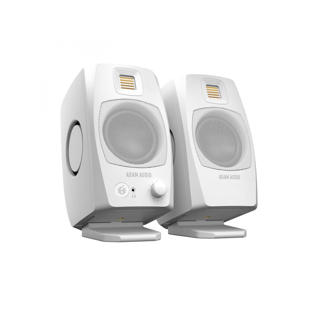 D3V White Active Desktop Monitoring System, 3,5 inch Woofer