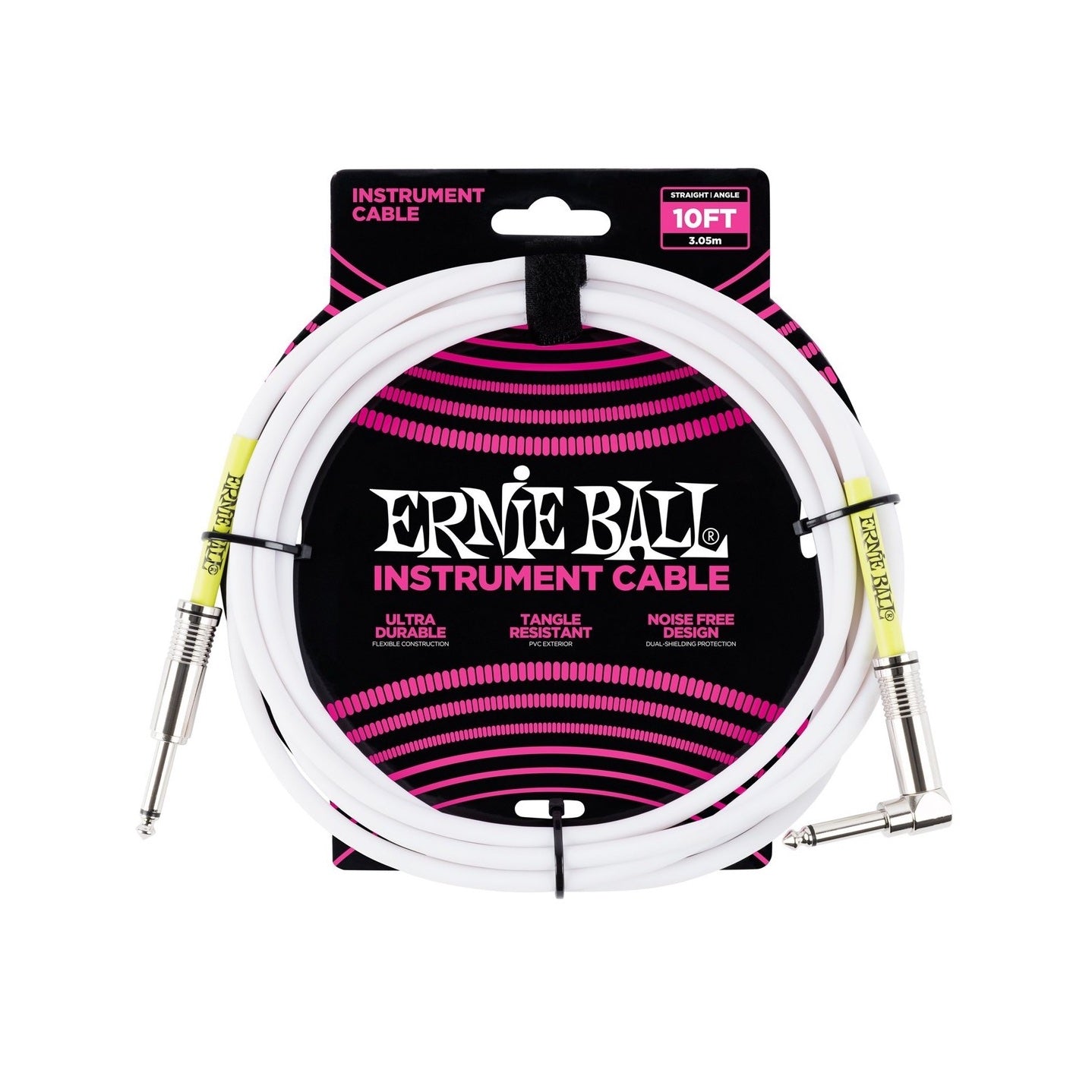 EB-6049 instrument cable 3m WHITE straight/angled