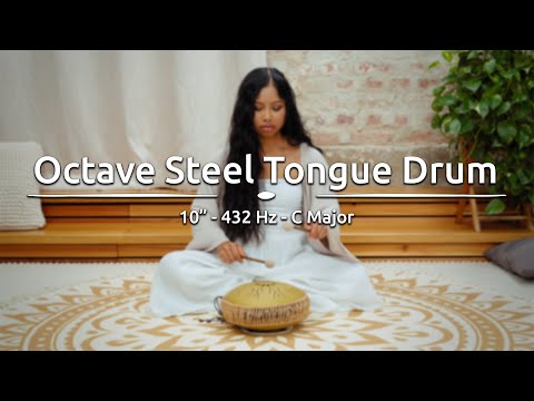 MOSTD3G Medium Octave Steel Tongue Drum C Major Gold