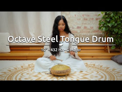 MOSTD3G Medium Octave Steel Tongue Drum C Major Gold