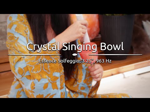 ESOLCSB963 Essence Solfeggio Crystal Singing Bowl 963 Hz
