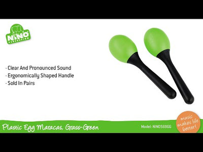 NINO569SB Plastic Maracas Sky Blue