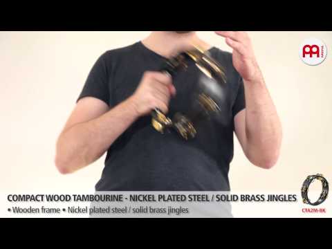 CTA2M-BK 8" Compact Steel/Brass Jingles 2 rows