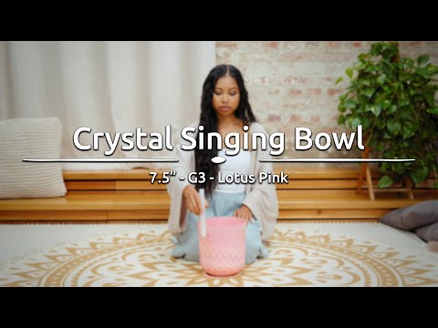 ECSB75G3LPK Essence Singing Bowl 7.5" Note G3 Throat Chakra