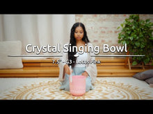 Load and play video in Gallery viewer, ECSB75G3LPK Essence Singing Bowl 7.5" Note G3 Throat Chakra

