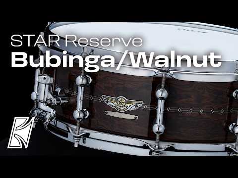 TBWS145S-GCD Star Reserve, Bubinga/Walnut 14 x 5