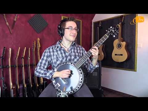 OBJE350/6-SBK Guitar-Banjo med mik