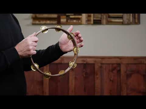 TA1V-WB Hammered Brass Jingles/Bleck