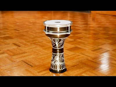 HE-122 6 1/2''x12 3/4'' Darbuka Hand Engraved