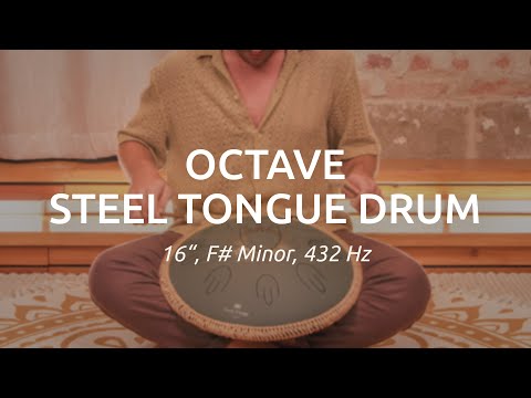 OSTD4DGE Octave Steel Tongue Drum F Major Dark Green
