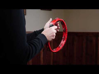 HTR Hand Tamburin Steel Jingles Red