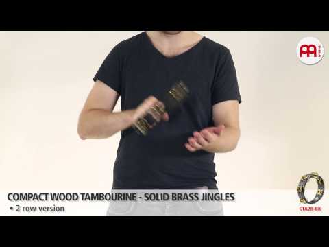 CTA2B-BK 8" Compact Solid Brass Jingles 2 row