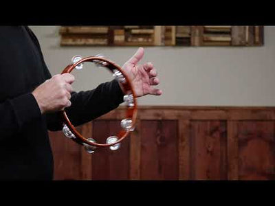 TA1A-AB 10'' Wooden Tambourine Aluminum