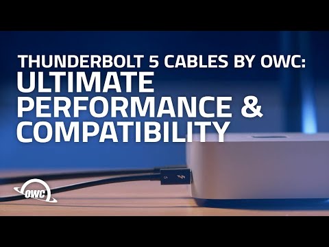 Thunderbolt 5-kabel 0,8 meter Svart