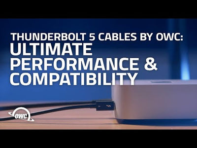 Thunderbolt 5-kabel 0,8 meter Svart
