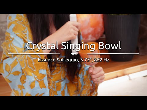 ESOLCSB852 Essence Solfeggio Crystal Singing Bowl LA 852 Hz