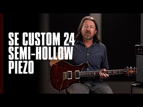 SE Custom 24 Semi-Hollow Body Piezo Charcoal Burst