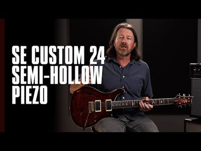 SE Custom 24 Semi-Hollow Body Piezo Charcoal Burst