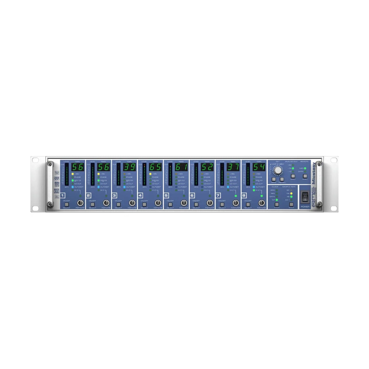 RME - Micstasy 8-Channel, 192 kHz Mic/Line/Instrument Pre AD Converter - Musik Utan Gränser 